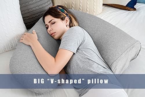 INSEN Pregnancy Pillow for Sleeping, L Shaped Body Pillow for Side Sleeping - Image 6