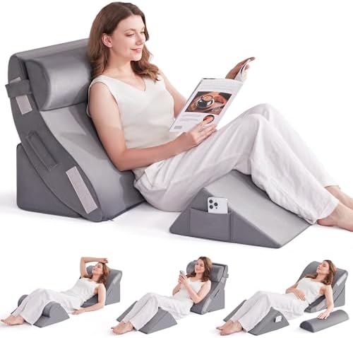 Yojoker 4pcs Orthopedic Bed Wedge Pillow Set by Yojoker