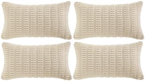 Fancy Homi 4 Packs Decorative Throw Pillow Covers by Fancy+Homi