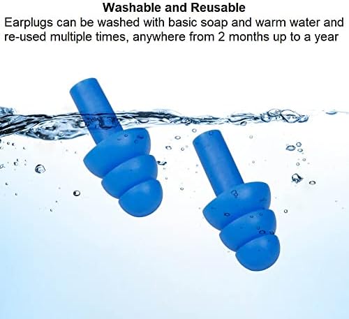 10 Pair Soft Silicone Reusable Washable Ear Plugs - Image 5