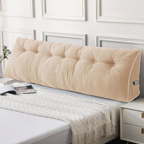 Sasttie Headboard Pillow King, Wedge Pillow Headboard by SASTTIE