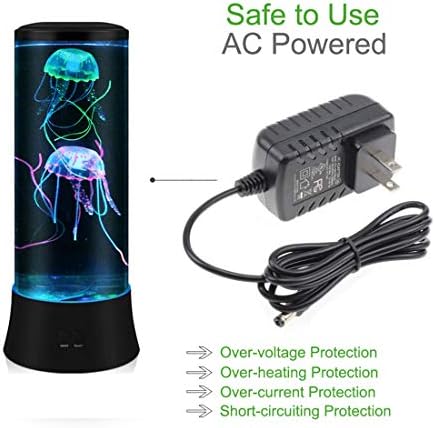 EDIER Jellyfish Lamp, LED Fantasy Jelly Fish Light, 7 Color Setting Jellyfish Tank Table Lamp Decorations for Home Office Decor Great Kids - Image 2