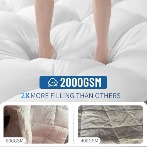 4 Inch Memory Foam Mattress Topper Queen Size - Image 2