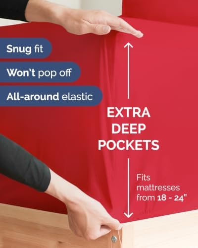 CGK Linens 2 Pack Extra Deep Queen Fitted Sheets - Image 2