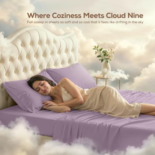 King Sheets Set, 4 Pieces 16" Deep Pocket Hotel Luxury Bed Sheets - Image 4