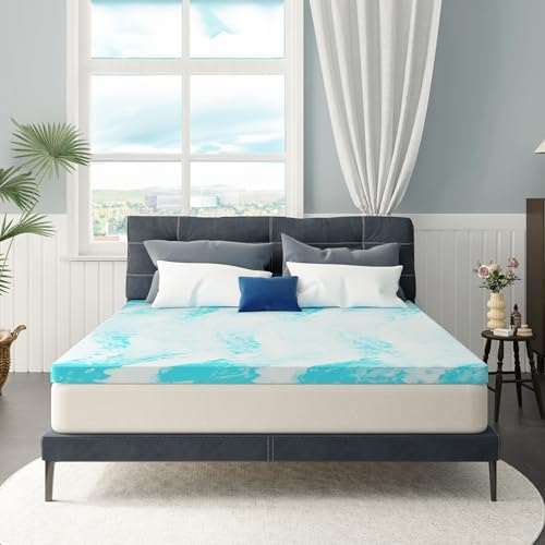 MLILY 4 Inch Queen Cooling Gel Infusion Memory Foam Mattress Topper - Image 6