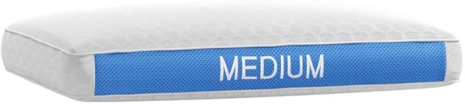 Glacia Contour Medium 5-inch Memory Foam Pillows for Back and Side Sleepers – Balanced Loft Gel Bed Pillows for Neck Pain | Breathable Cervical Neck Pillow for Restorative Rest, Queen Size