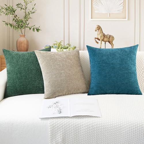CaliTime Decorative Couch Throw Pillow Covers 16 X 16 Inches Light Taupe - Image 5