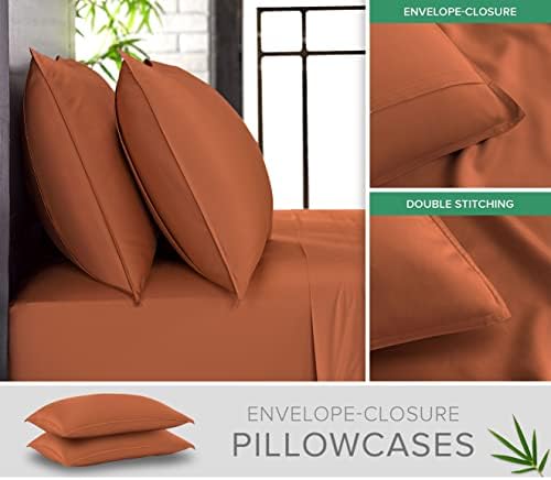 Pure Bamboo Queen Sheets, Genuine 100% Organic Viscose Derived from Bamboo Bed - Image 3