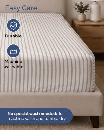 CGK Linens 2 Pack Extra Deep Cal King Fitted Sheets - Image 6