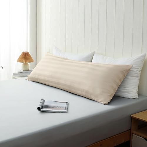 100% Cotton Zippered Body Pillow Protectors 1 Pack by ShunjieHome