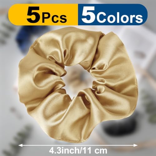 15PCS Satin Eye Mask, 5-Color Silk Sleep Masks Set, Silky Blindfold - Image 4