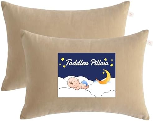 NTBAY Toddler Pillows, Light Taupe by NTBAY