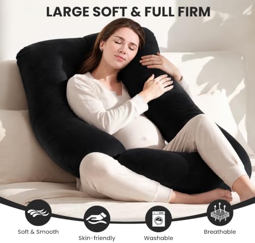 Jcickt Pregnancy Pillow for Sleeping, 59 inch Maternity Pillow - Image 2