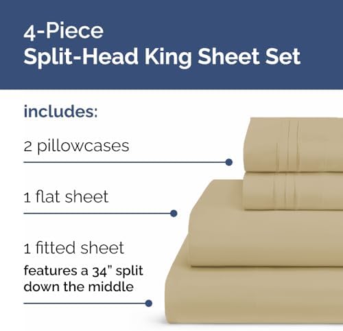 Flex Top Split Head King 4 Piece Sheet Set - Image 3