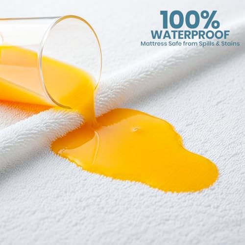 Waterproof Twin XL Mattress Protector 2 Pack fits upto 15" deep Mattresses - Image 3