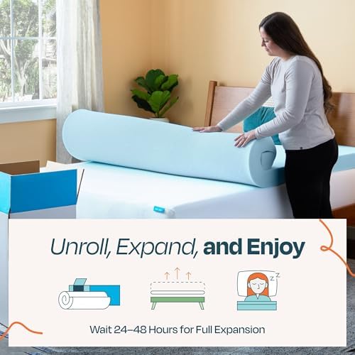 Linenspa Memory Foam Mattress Topper, King Size - Image 4