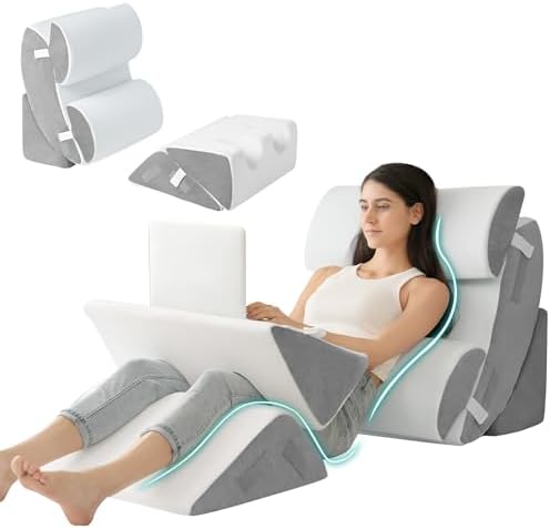 Hansleep Bed Wedge Pillow Set for After Surgery 6P, Reading Pillows by Hansleep