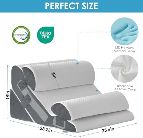 MEGCXIT Wedge Pillow Set for After Surgery, Bed Wedge - Image 4