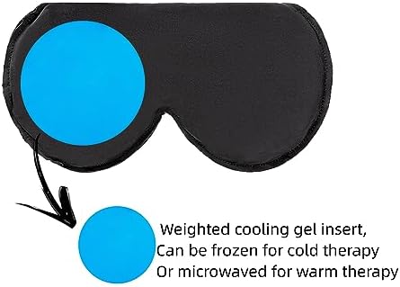 ALASKA BEAR Cooling Gel Eye Mask Weighted Silk Sleep Mask - Image 3