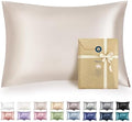 Bedsure Satin Pillowcase with Zipper, King Size Satin Pillow Cases Set of 2 by BEDSURE