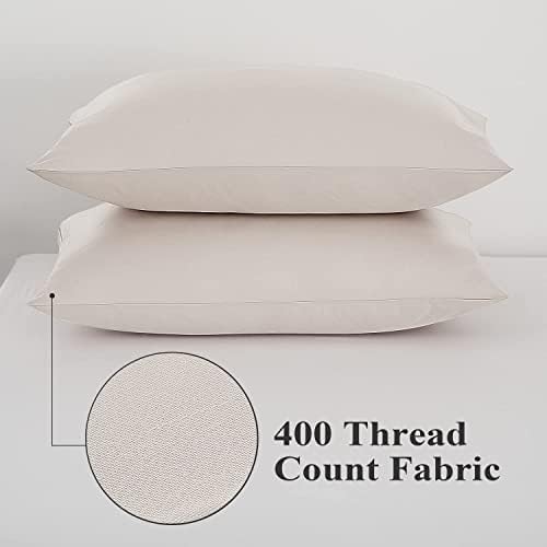 100% Egyptian Cotton King Size Pillow Protectors - Image 6
