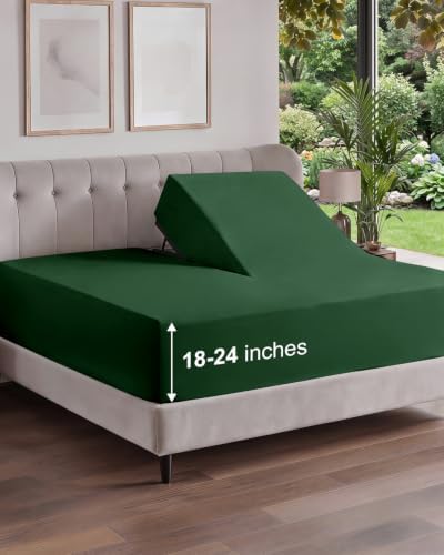CGK Linens Extra Deep Flex Top Split Head King Fitted Sheet by CGKUnlimited
