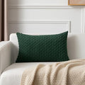 Kevin Textile Soft Corduroy 14"x20" Lumbar Pillow Cover 1 Pack, Army Green by KevinTextile