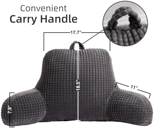 A Nice Night Darkgrey 18.5" Bed Wedge Pillows - Image 2