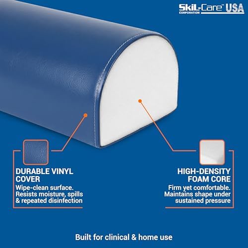 Skil-Care Knee Elevator Posture Pillow, Large Half-Round Bolster - Image 4