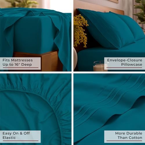 Mellanni Iconic 4-Piece Double-Brushed Microfiber Sheet Set - Image 5