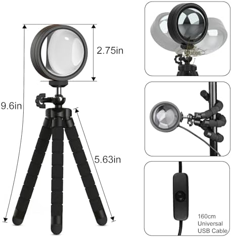 XEBKOR Sunset Lamp Projector,360 Degree Rotation Sun Lamp Led Night Light - Image 2