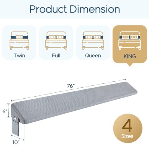 Homemate King Size（76"x10"x6"） Bed Wedge Pillow - Image 7