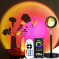 Sunset Lamp Projection, Sunset Night Light Rainbow Projector 180° 16 Color Changing 4 Modes, Vlog, Photography, Decorative, Party Decor, Gift for Women(16 Color) (red) (red) by LEKEONE