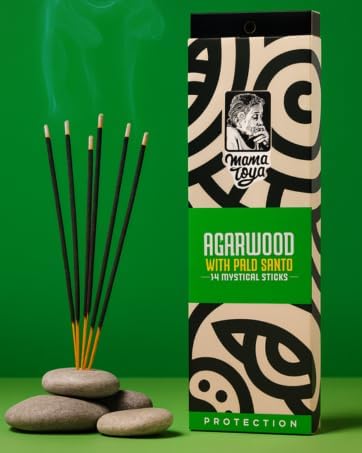 Agarwood with Palo Santo Incense Sticks (14 Mystical Sticks) – Protection, Mystical, Serene & Natural Handcrafted Aroma