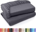 Pack of 2 King Fitted Sheet, Fits Up to 15 Inch Deep Pocket by UTOPIABEDDING