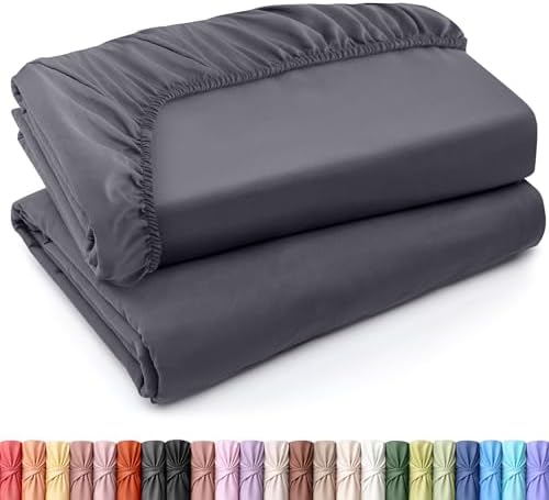 Pack of 2 Queen Fitted Sheet, Fits Up to 15 Inch Deep Pocket by UTOPIABEDDING