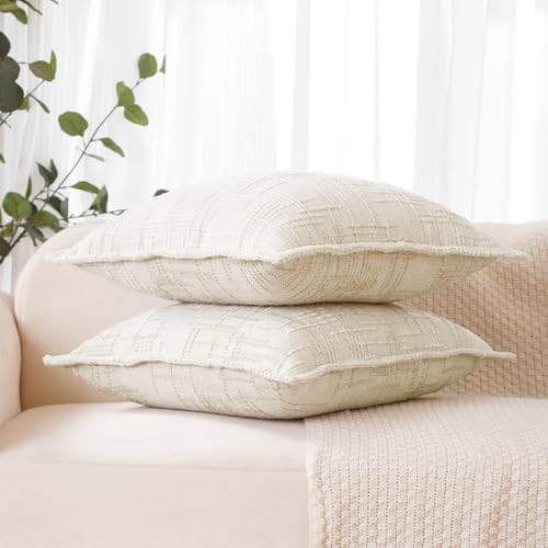 HPUK Chenille Throw Pillow Covers 18x18 Inch, Soft Woven Texture - Image 4