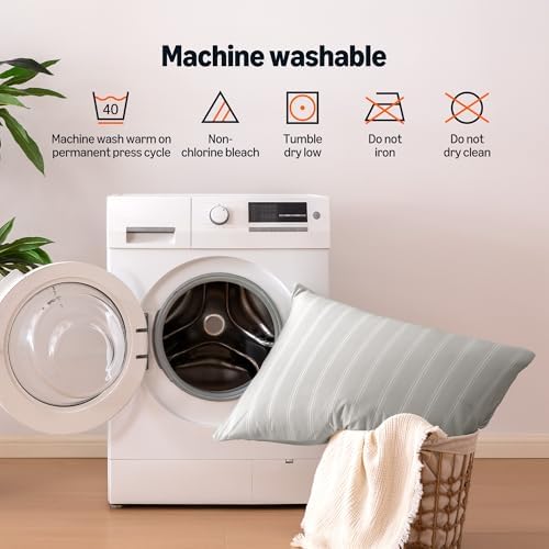 Amazon Basics Stripe Cooling Pillow Cases - Image 6