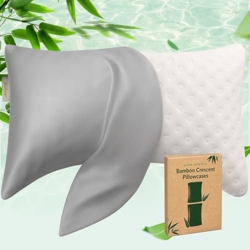 Cooling Curved Pillowcase for Side Sleeper Pillow by Btasleeephomeyland