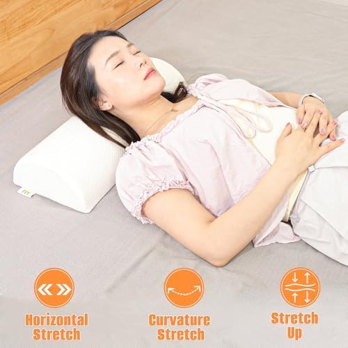 2PCS Knee Pillow for Sleeping, Half Moon Bolster Pillow for Neck, Ankle Foot & - Image 4