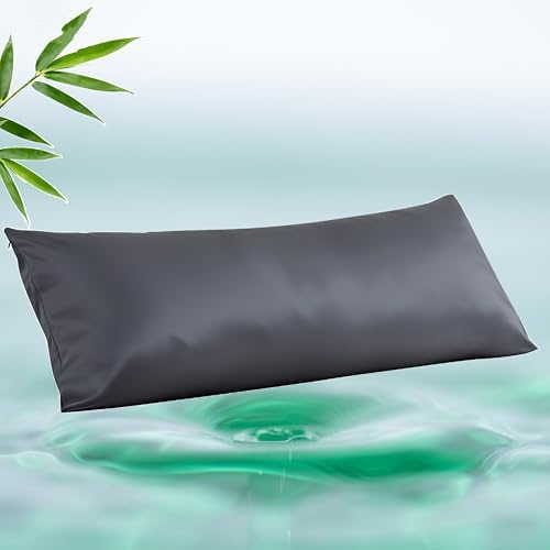 Body Cooling Pillow Case, Viscose Derived from Bamboo Long Pillow Protectors by ShunjieHome