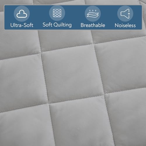 Twin Mattress Pad, Soft Quilted Air Mattress Topper Twin - Image 4