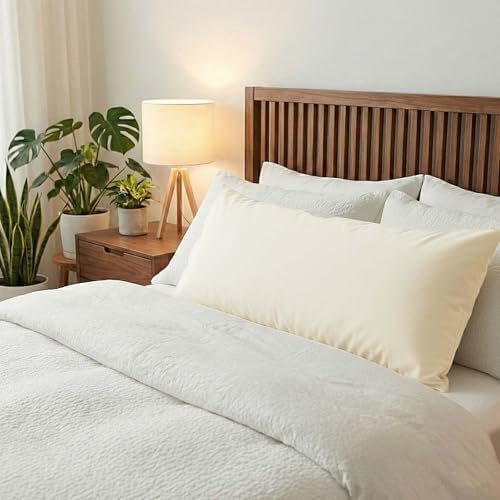 1 Pack Satin Pillowcase Beige Body Size 20x54 Inch - Image 4