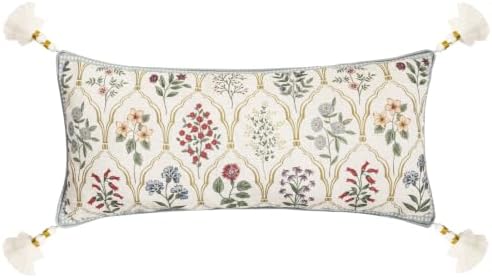 ISAENNE Designer Vintage Linen Throw Pillow Cover by Isaennehomedecoration