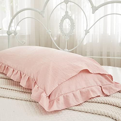 Pink Body Pillow Cover 20x54inches Long Pillowcase Ruffled Pillowcases Shabby - Image 5