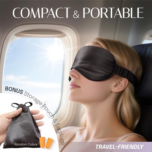 OLESILK 100% Mulberry Silk Sleep Mask - Image 6