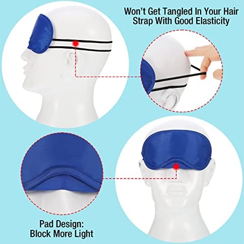 12 Pack Blindfold Sleep Masks for Kids Women Men, 12 Colors - Image 3