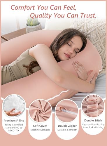 Meiz Question Mark Body Pillow for Adults, Cooling Full Body Support Pillow for - Image 4