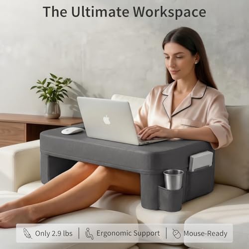 septsun 26" Extra Wide Lap Desk Pillow, Laptop Desk - Image 2